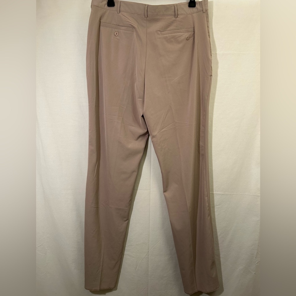 Nike Dri Fit Un hemmed Tan Golf Pants Size 38
